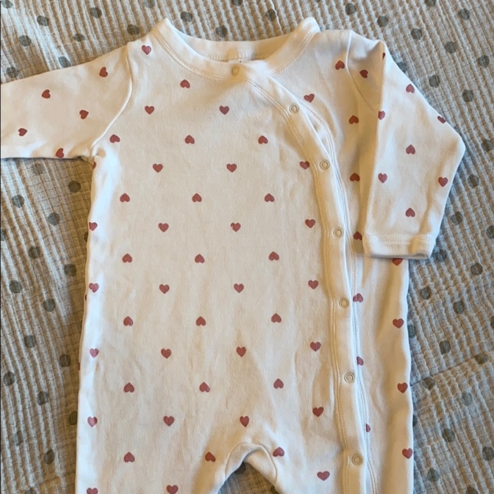 Nordstrom Heart Print Footie
